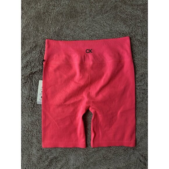 Calvin Klein Performance women's size M Bike Shorts pink.Stretch Quick Dryin - Picture 9 of 10